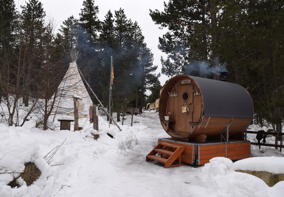 Nuit tente trappeur Formiguères